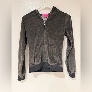 J. Creations Velour Track Suit Hoodie Full Zip Sweater And Pants Set Size S